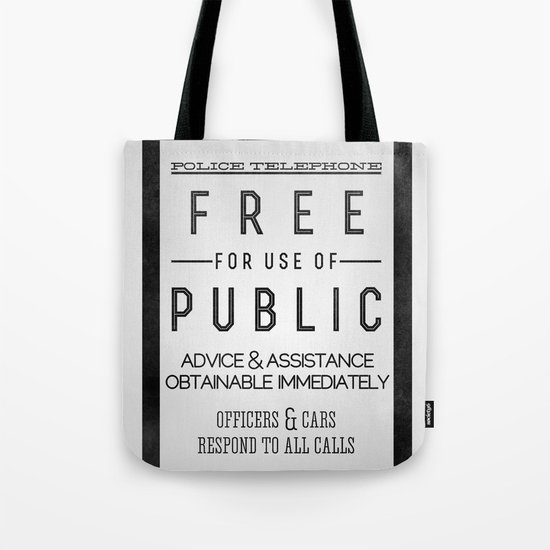 PULL to OPEN (TARDIS) Tote Bag