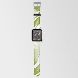 Soft Green Monstera Leaves Dream #1 #decor #art #society6 Apple Watch Band