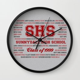 Sunnydale High School - Class of 1999 Wall Clock