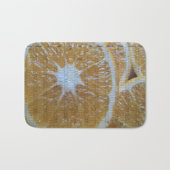 Kalender 2017 Orange Bath Mat