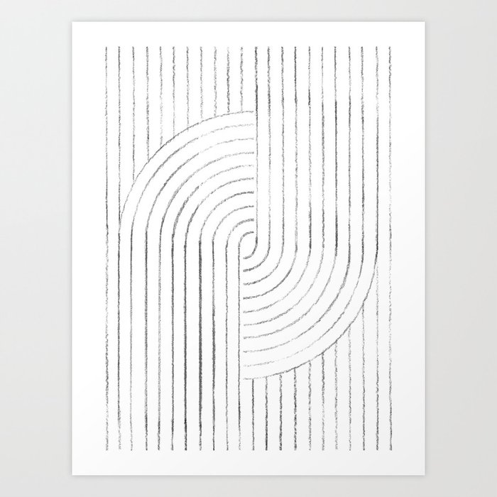 Abstract lines 2 Art Print