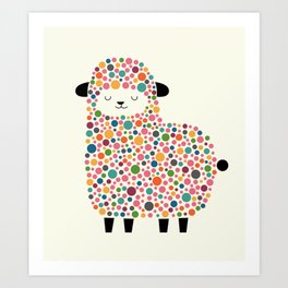 Bubble Sheep Art Print