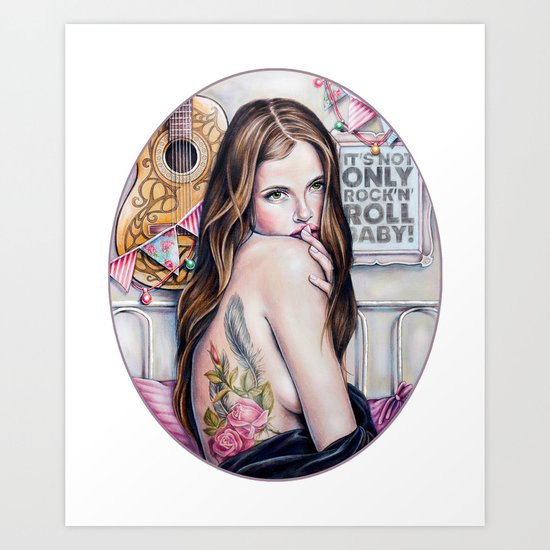 It's not only rock'n'roll baby Art Print