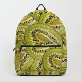 Kiwi Fruits pattern Background Design Backpack