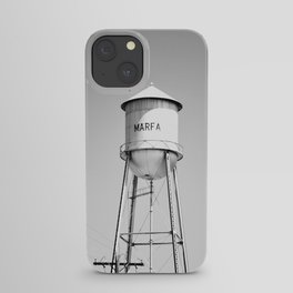Marfa Water Tower B&W iPhone Case