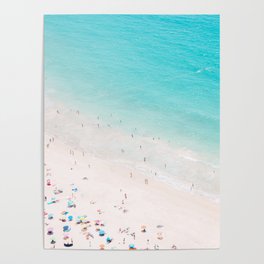 Beach Loving - Aerial Beach photography by Ingrid Beddoes Poster