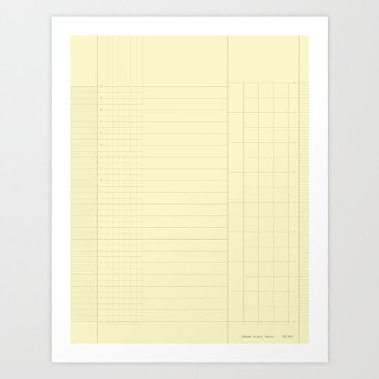 ideas start here 007 Art Print