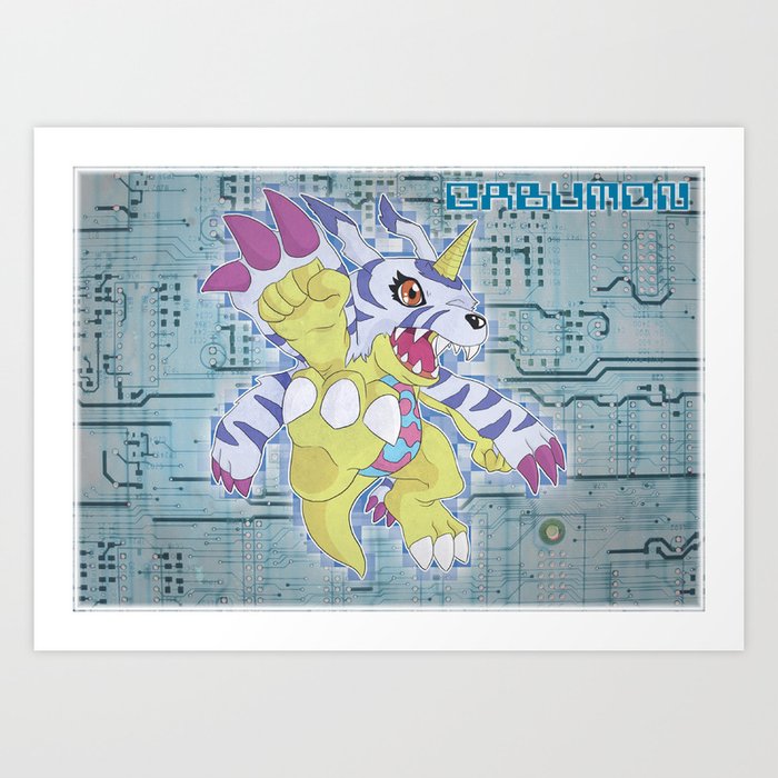 Digimon Adventure - Gabumon Art Print