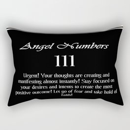 111 Angel Numbers Rectangular Pillow