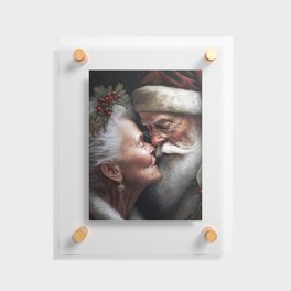 Mr. and Mrs. Santa Floating Acrylic Print