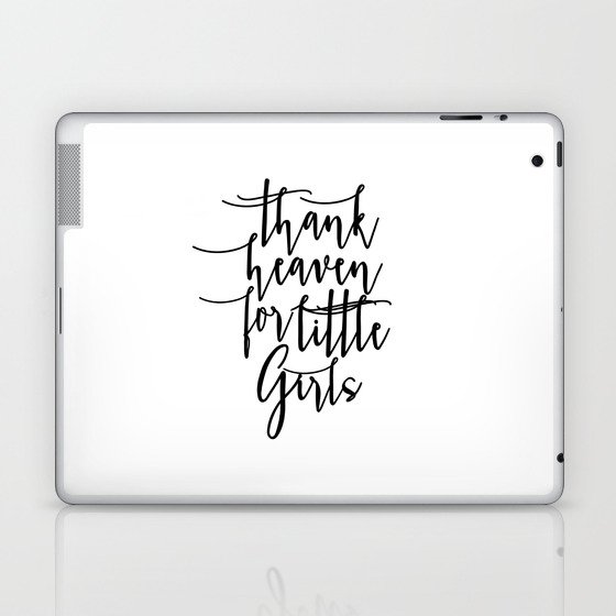 Girls Room Decor Blessed Quotes Baby Girl Print Nursery Wall Art Baby Girl Decor Blessed Art Thank Laptop Ipad Skin By Typohouseart Society6