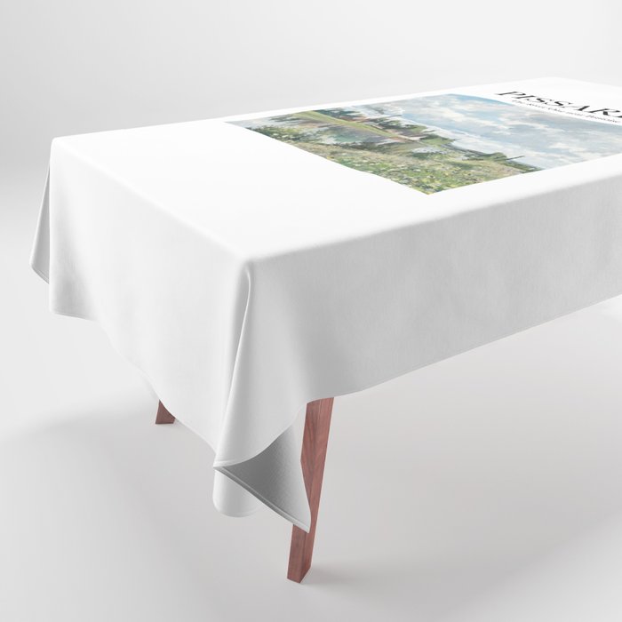 Pissarro - The River Oise near Pontoise Tablecloth