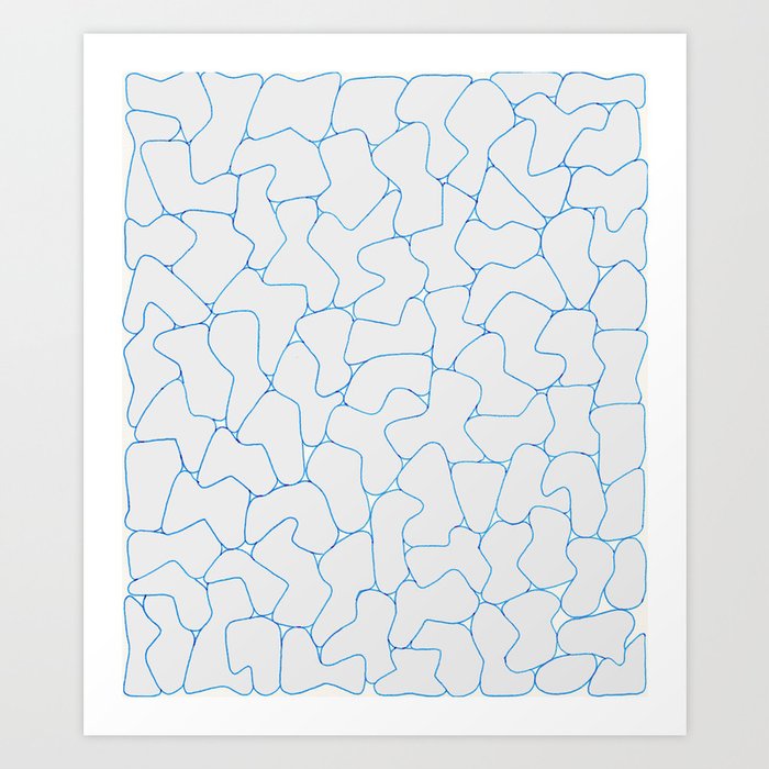 Stone Wall Drawing 1 Art Print By Theinformation Society6