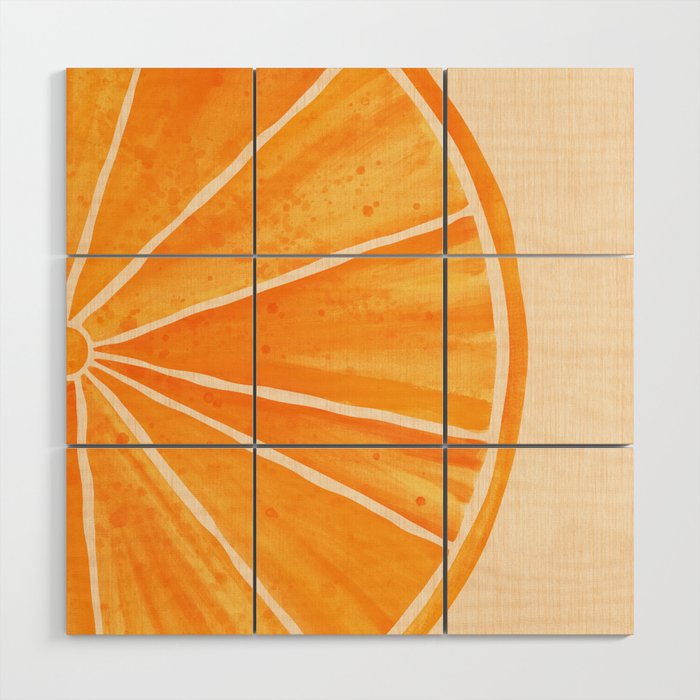 Orange You Happy Wood Wall Art
