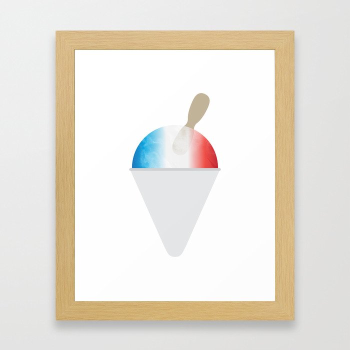 Snow Cone Framed Art Print