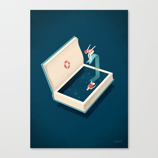 Diving Canvas Print
