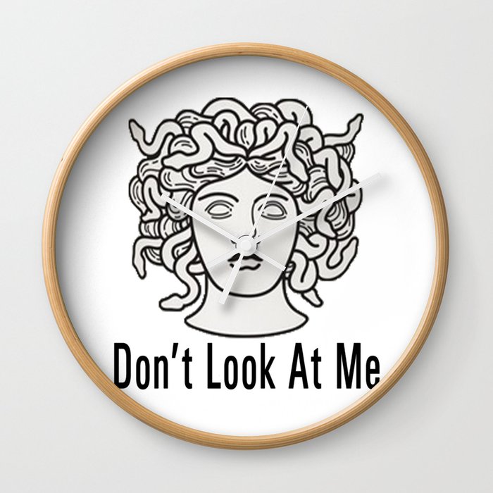 Medusa- Don't Look At me Wall Clock