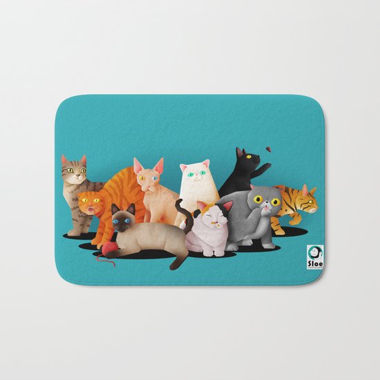 Gatos / Cats Bath Mat