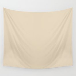 Neutral Beige Solid Color Pairs PPG Alpaca Wool Cream PPG14-19 / Accent Shade / Hue / All One Colour Wall Tapestry