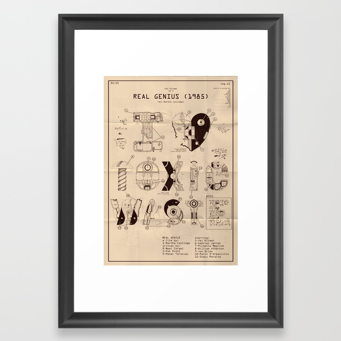 Real Genius Movie Poster Framed Art Print By Joelamatguell Society6 Full details & where to watch. society6