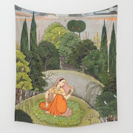 The Heroine Who Waits Anxiously for Her Absent Lover Wall Tapestry