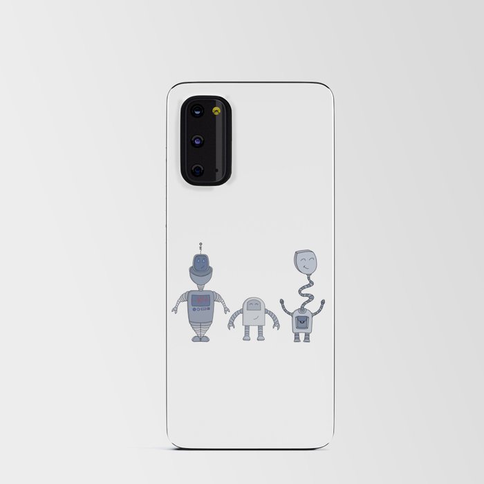 Three Adorable Robots Android Card Case