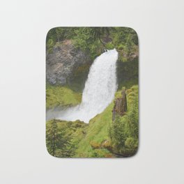 Sahalie Falls Oregon Bath Mat | Digital, Nature, Waterfall, Bend, Pnw, Photo, Earth, Oregon, Falls, Organic 