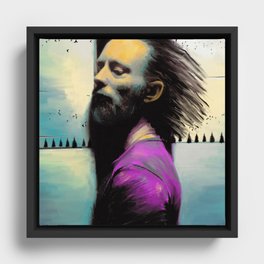 Thom Yorke "Radiohead" Framed Canvas