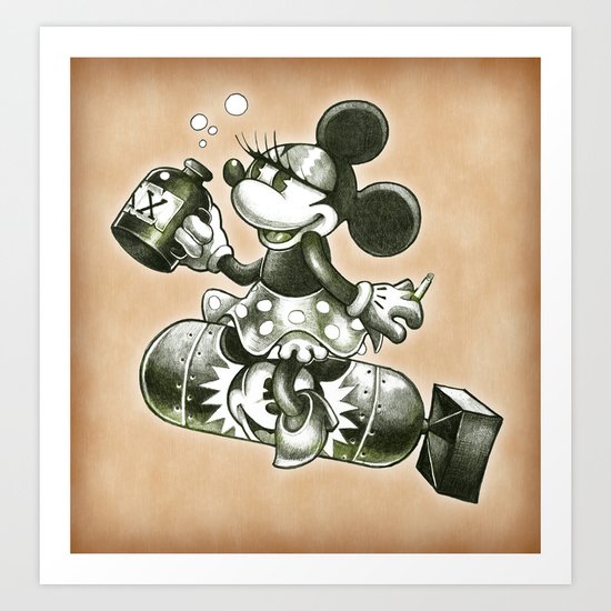 BOMBS AWAY Art Print