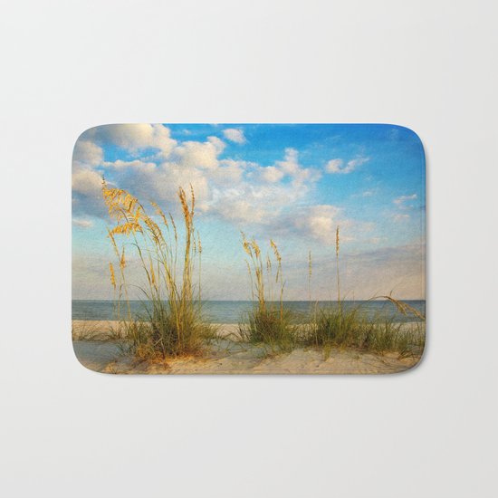 Sea Oats along the Beach Bath Mat
