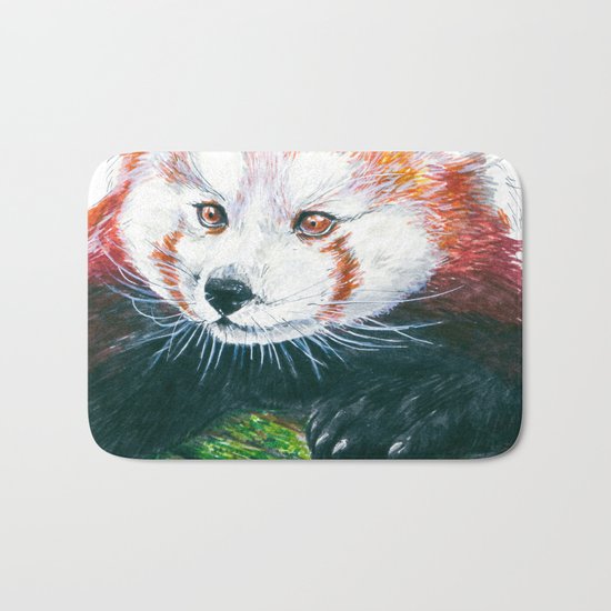 Red panda bear Bath Mat