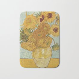 Van Gogh Sunflowers Bath Mat