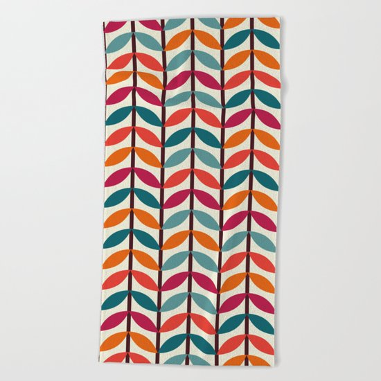 Optical Overlap #1 Beach Towel