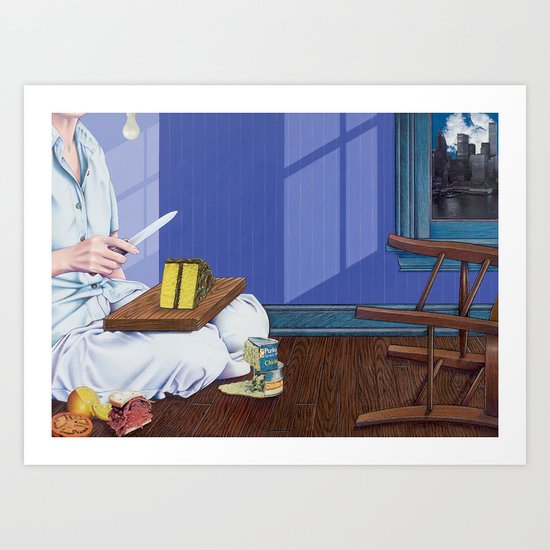 domestic scene Art Print