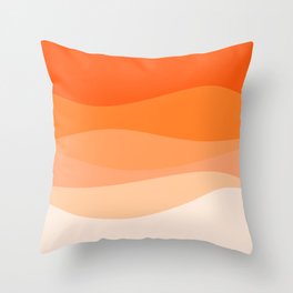 Creamsicle Dream - Abstract Throw Pillow