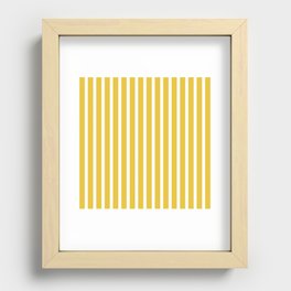 Yellow Stripe Recessed Framed Print