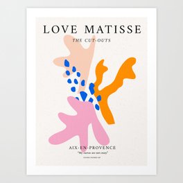 Matisse Print Abstract Shapes, Exhibition wall art Art Print