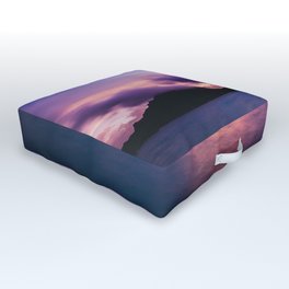 Beautiful Tropical Purple Ocean Sunset Bora Bora Outdoor Floor Cushion