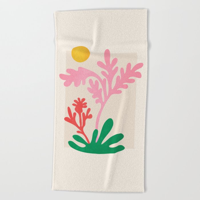 Abstract Garden: Matisse Paper Cutouts IV Beach Towel