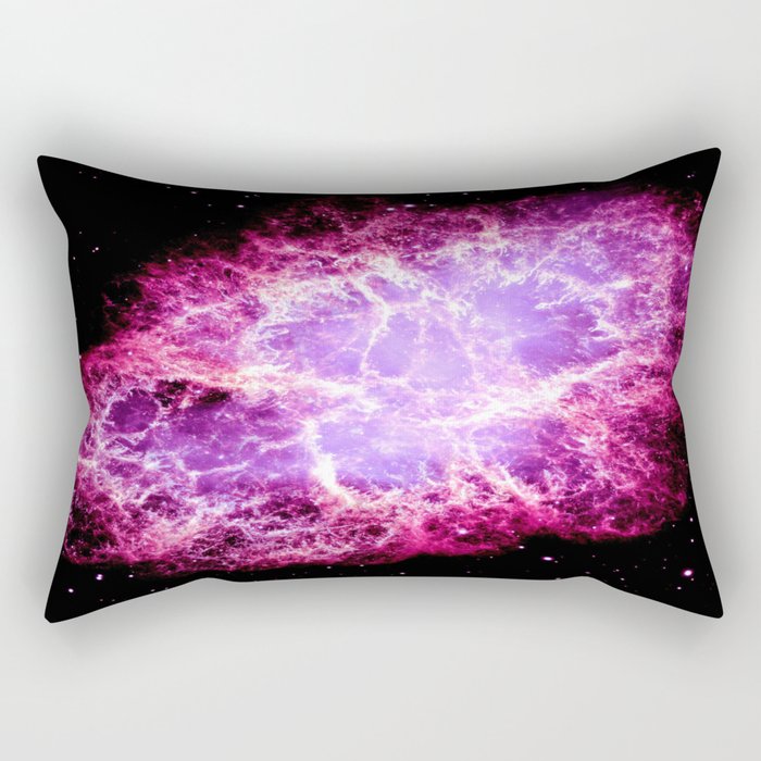 Pink Crab Nebula Rectangular Pillow