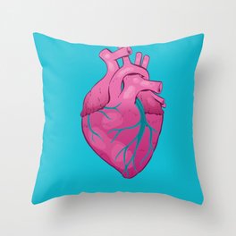 Hearts 01 - Human Heart Throw Pillow