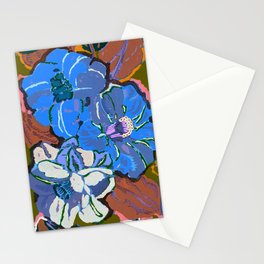 Art Deco Flower pattern 11 Stationery Card