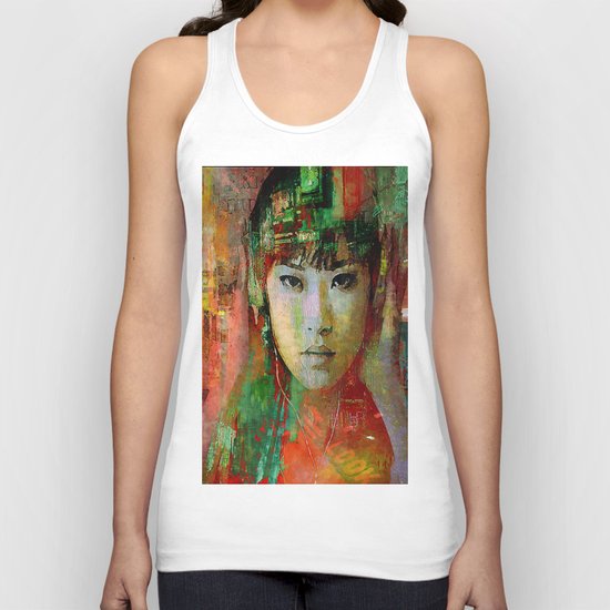 listen music in the city Unisex Tank Top