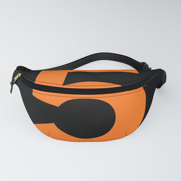 Number 5 (Orange & Black) Fanny Pack