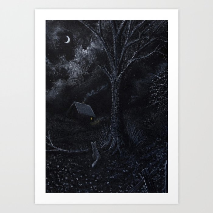 Midnight Vixen Art Print