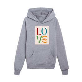 Typographic & Retro LOVE Kids Pullover Hoodies