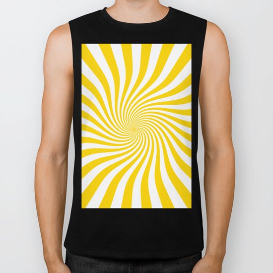 Swirl (Gold/White) Biker Tank
