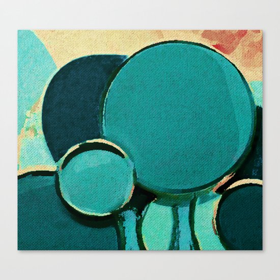 The Bubbles Trees Canvas Print