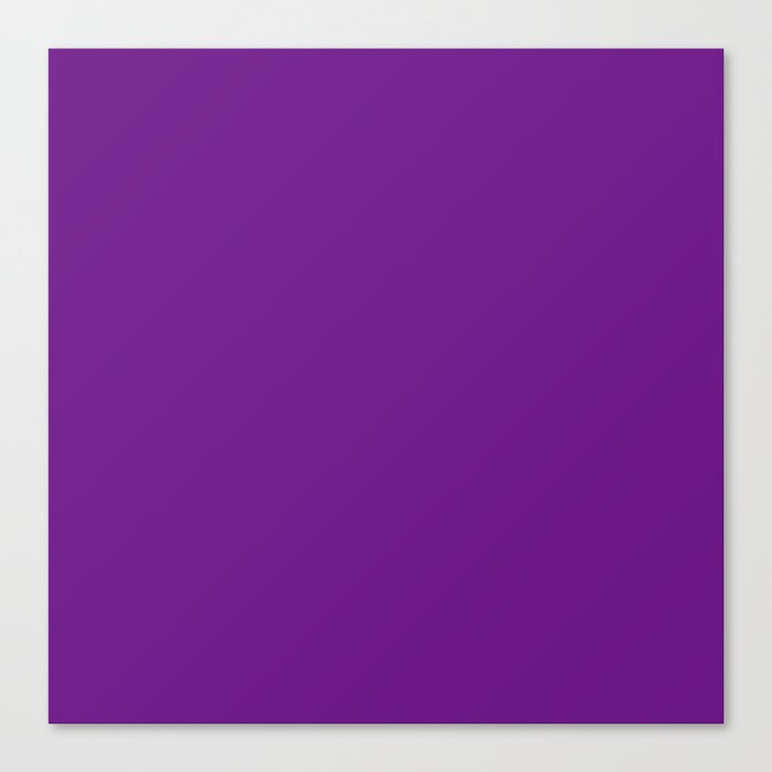 GRAPE SODA COLOR. Purple vibrant solid color Canvas Print