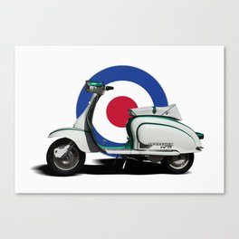 Mod scooter Canvas Print